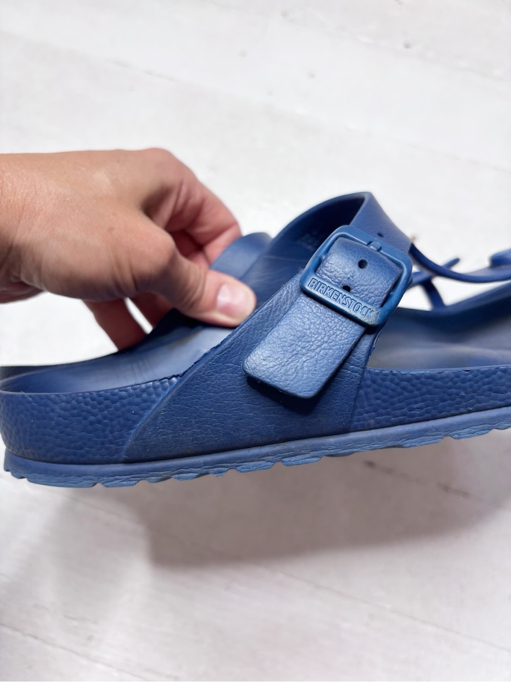 Birkenstock Gizeh EVA Sandal Bright Navy Blue Size 41 - Picture 3 of 9